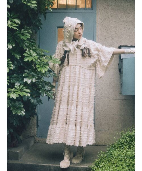 merry jenny（メリージェニー）の「おはなニットバラクラバ（ニットキャップ/ビーニー・レディース・アイボリー・FREE）」の22枚目の写真