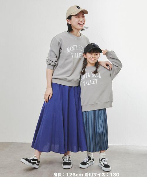 coen(コーエン)の「USAコットンCVC裏毛バイオカレッジプルオーバー(スウェット・キッズ・グレー/ネイビー/ナチュラル・140/100/150/120/110/130)」の7枚目の写真