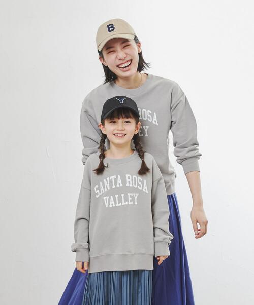 coen(コーエン)の「USAコットンCVC裏毛バイオカレッジプルオーバー(スウェット・キッズ・グレー/ネイビー/ナチュラル・140/100/150/120/110/130)」の9枚目の写真