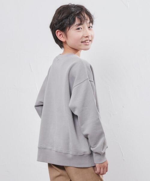 coen(コーエン)の「USAコットンCVC裏毛バイオカレッジプルオーバー(スウェット・キッズ・グレー/ネイビー/ナチュラル・140/100/150/120/110/130)」の15枚目の写真