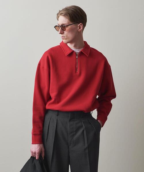 Steven Alan（スティーブンアラン）の「＜DISCUS ATHLETIC × Steven Alan＞ HALF ZIP PL SWEAT/スウェット（スウェット・メンズ・ブラック/グレー/レッド・M/L）」の17枚目の写真