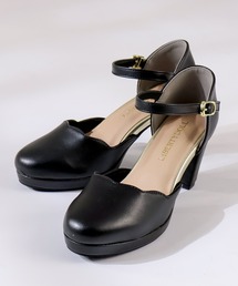 LibertyDoll/7cmチャンキーヒールスカラップパンプス(5480/MS-5480/MS5480)