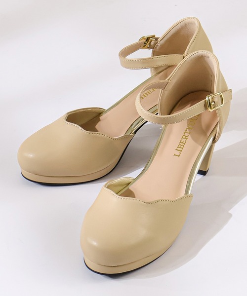LibertyDoll(リバティードール)の「LibertyDoll/7cmチャンキーヒールスカラップパンプス(5480/MS-5480/MS5480)(パンプス・レディース・ワイン/ホワイト/ブラック/ライトブルー/アイボリー/ベージュ系その他/ダークブラウン/ブラック系その他/ベージュ/ライトグリーン/ネイビー/グレー/ブラウン/シルバー/ネイビー系1/ブラック系その他2/ピンクベージュ・S/M/LL/L/3L/SS)」の11枚目の写真