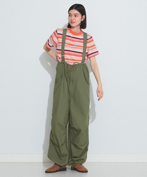 BEAMSBOY/ボーイマルチボーダークルーネックTシャツ23SS