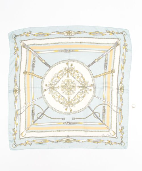 ROPE' PICNIC（ロペピクニック）の「リング付きビンテージライク柄リサイクルポリエステルスカーフ（バンダナ/スカーフ・レディース・ラベンダー/ネイビー/ブルー系その他4・FREE）」の5枚目の写真