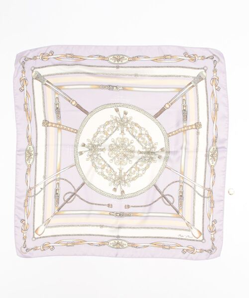 ROPE' PICNIC（ロペピクニック）の「リング付きビンテージライク柄リサイクルポリエステルスカーフ（バンダナ/スカーフ・レディース・ラベンダー/ネイビー/ブルー系その他4・FREE）」の6枚目の写真