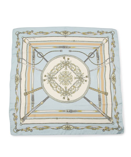 ROPE' PICNIC（ロペピクニック）の「リング付きビンテージライク柄リサイクルポリエステルスカーフ（バンダナ/スカーフ・レディース・ラベンダー/ネイビー/ブルー系その他4・FREE）」の18枚目の写真