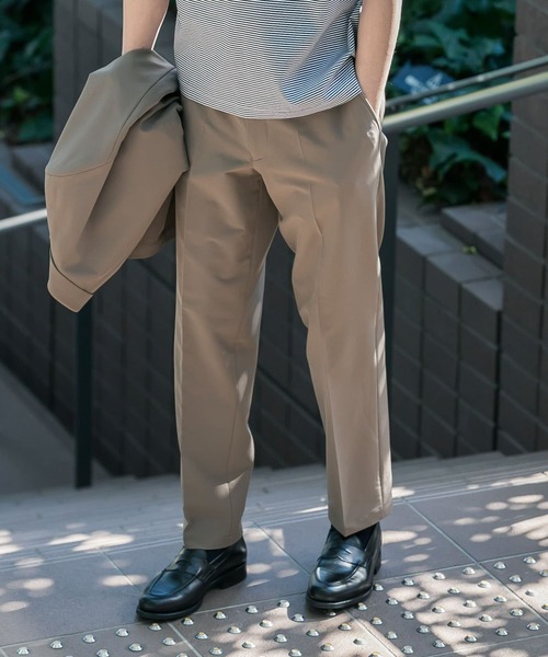 URBAN RESEARCH DOORS（アーバンリサーチドアーズ）の「『イージーケア』LIFE STYLE TAILOR　強撚コンフォータブルパンツ（スーツパンツ・メンズ・ネイビー/カーキ/モカ・SMALL/MEDIUM/LARGE/X-LARGE）」の2枚目の写真
