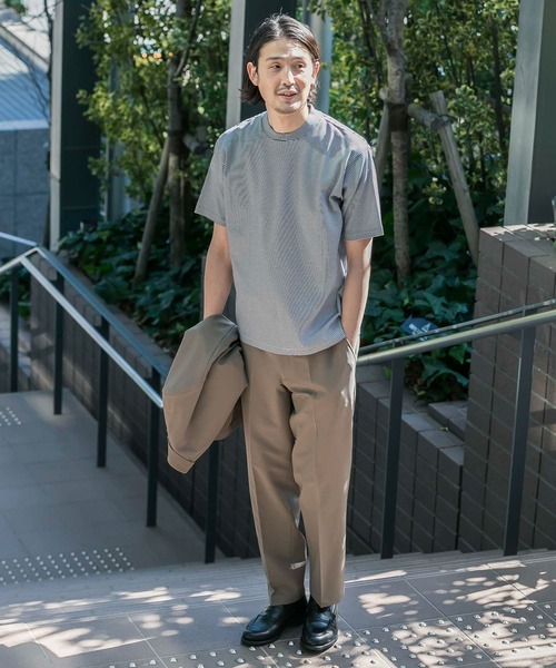 URBAN RESEARCH DOORS（アーバンリサーチドアーズ）の「『イージーケア』LIFE STYLE TAILOR　強撚コンフォータブルパンツ（スーツパンツ・メンズ・ネイビー/カーキ/モカ・SMALL/MEDIUM/LARGE/X-LARGE）」の10枚目の写真