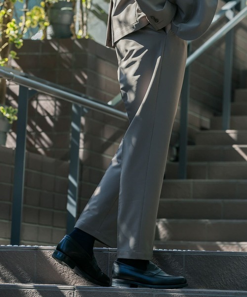 URBAN RESEARCH DOORS（アーバンリサーチドアーズ）の「『イージーケア』LIFE STYLE TAILOR　強撚コンフォータブルパンツ（スーツパンツ・メンズ・ネイビー/カーキ/モカ・SMALL/MEDIUM/LARGE/X-LARGE）」の6枚目の写真