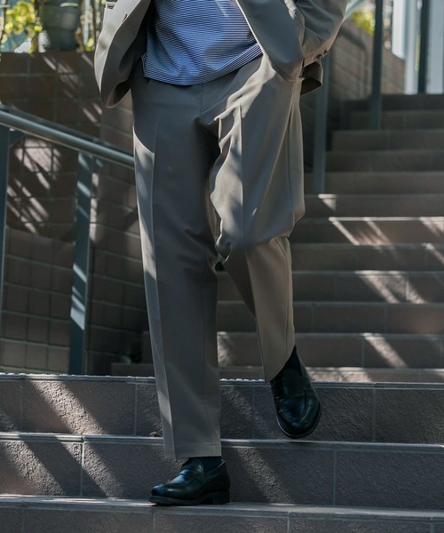URBAN RESEARCH DOORS（アーバンリサーチドアーズ）の「『イージーケア』LIFE STYLE TAILOR　強撚コンフォータブルパンツ（スーツパンツ・メンズ・ネイビー/カーキ/モカ・SMALL/MEDIUM/LARGE/X-LARGE）」の9枚目の写真