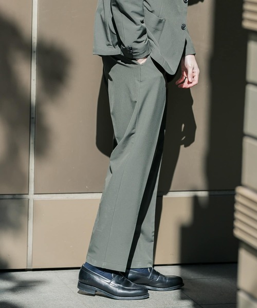 URBAN RESEARCH DOORS（アーバンリサーチドアーズ）の「『イージーケア』LIFE STYLE TAILOR　強撚コンフォータブルパンツ（スーツパンツ・メンズ・ネイビー/カーキ/モカ・SMALL/MEDIUM/LARGE/X-LARGE）」の18枚目の写真