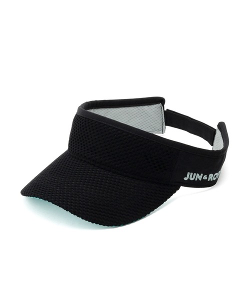 JUN&ROPE'（ジュンアンドロペ）の「チェッカーレース配色コンビバイザー（サンバイザー・レディース・ホワイト系その他/ブラック/ホワイト・FREE）」の4枚目の写真