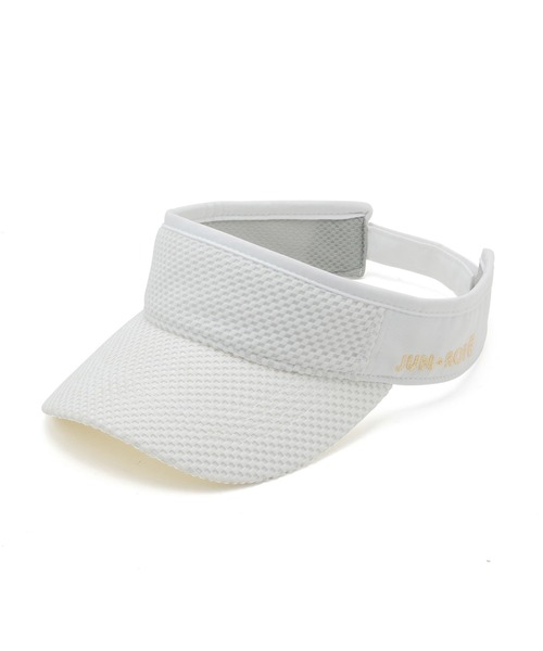 JUN&ROPE'（ジュンアンドロペ）の「チェッカーレース配色コンビバイザー（サンバイザー・レディース・ホワイト系その他/ブラック/ホワイト・FREE）」の5枚目の写真