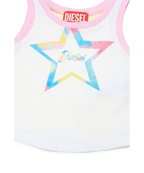 DIESEL(ディーゼル)の「ベビー タンクトップ Tシャツ ロゴ(タンクトップ・キッズ・ホワイト・36M/18M/24M/12M)」の2枚目の写真