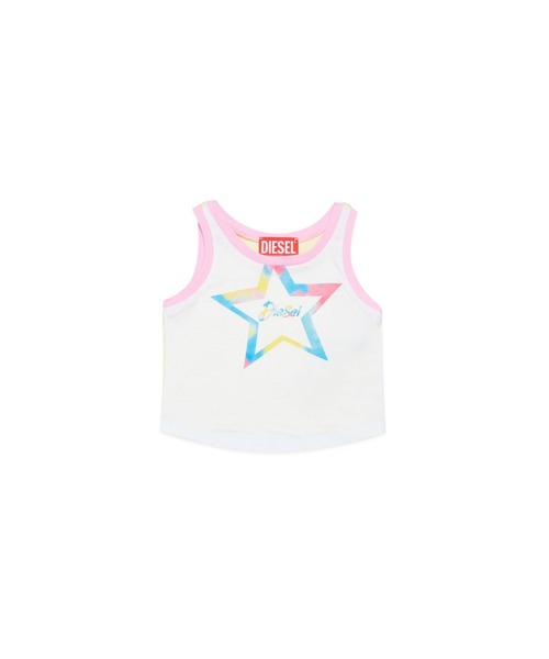 DIESEL(ディーゼル)の「ベビー タンクトップ Tシャツ ロゴ(タンクトップ・キッズ・ホワイト・36M/18M/24M/12M)」の3枚目の写真