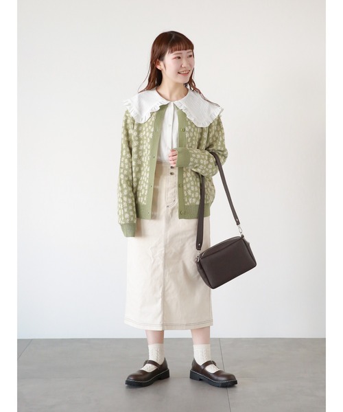 ehka sopo（エヘカソポ）の「ワイドベルトショルダーバッグ（ハンドバッグ・レディース・オフホワイト/ベージュ/ブラウン・ﾌﾘ-）」の4枚目の写真