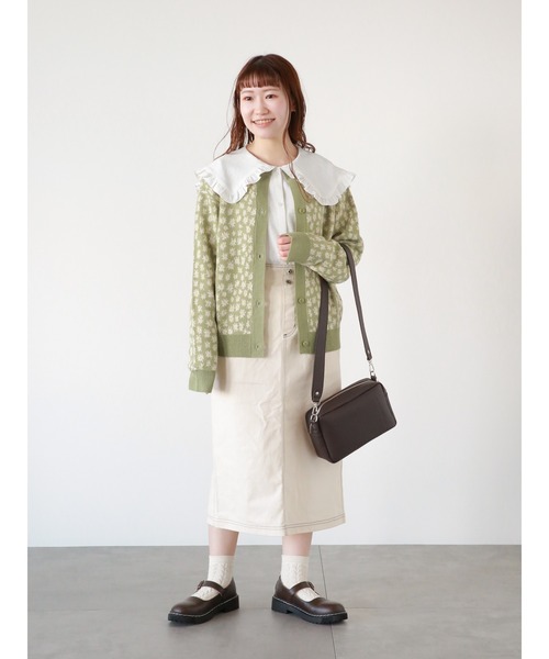 ehka sopo（エヘカソポ）の「ワイドベルトショルダーバッグ（ハンドバッグ・レディース・オフホワイト/ベージュ/ブラウン・ﾌﾘ-）」の5枚目の写真