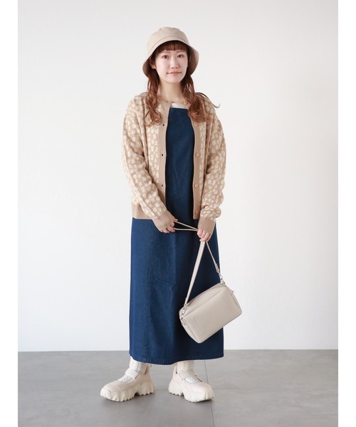 ehka sopo（エヘカソポ）の「ワイドベルトショルダーバッグ（ハンドバッグ・レディース・オフホワイト/ベージュ/ブラウン・ﾌﾘ-）」の9枚目の写真