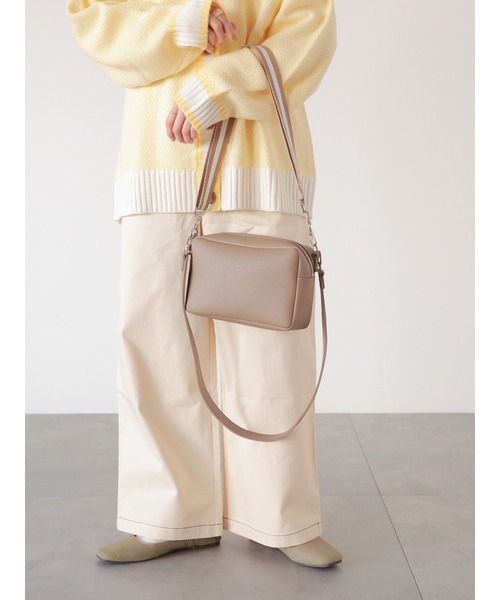 ehka sopo（エヘカソポ）の「ワイドベルトショルダーバッグ（ハンドバッグ・レディース・オフホワイト/ベージュ/ブラウン・ﾌﾘ-）」の22枚目の写真