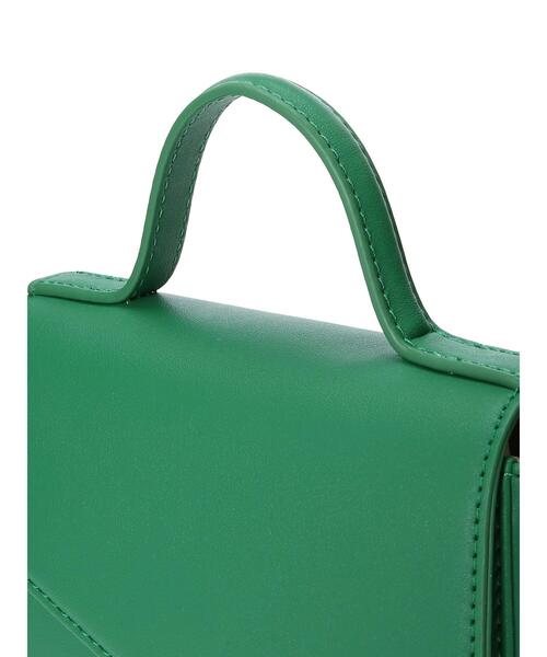 Lugnoncure(ルノンキュール)の「ミニショルダーバッグ(ハンドバッグ・レディース・グリーン/ブラック/オフホワイト・フリ-)」の19枚目の写真