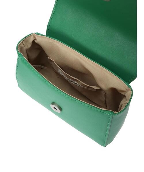 Lugnoncure(ルノンキュール)の「ミニショルダーバッグ(ハンドバッグ・レディース・グリーン/ブラック/オフホワイト・フリ-)」の22枚目の写真