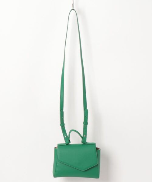 Lugnoncure(ルノンキュール)の「ミニショルダーバッグ(ハンドバッグ・レディース・グリーン/ブラック/オフホワイト・フリ-)」の8枚目の写真