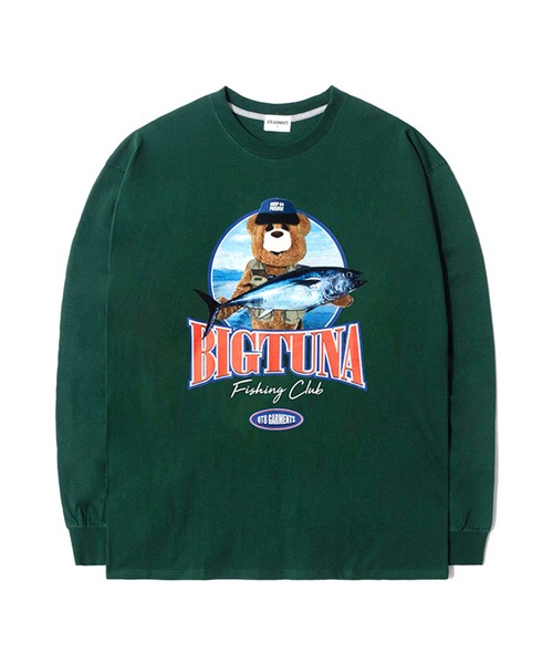 QT8（キューティーエイト）の「QT8 GARMENTS/Big Tuna LS 2170449（Tシャツ/カットソー・メンズ・ブラック/グリーン/アイボリー・MEDIUM/LARGE/X-LARGE）」の3枚目の写真