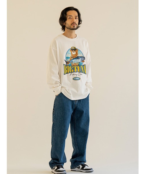 QT8（キューティーエイト）の「QT8 GARMENTS/Big Tuna LS 2170449（Tシャツ/カットソー・メンズ・ブラック/グリーン/アイボリー・MEDIUM/LARGE/X-LARGE）」の7枚目の写真