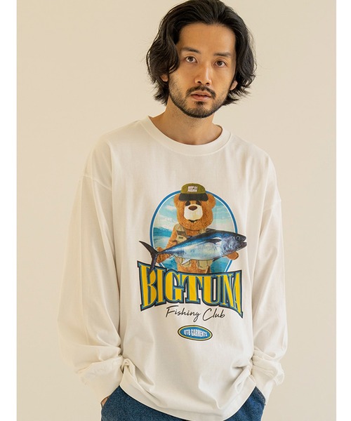 QT8（キューティーエイト）の「QT8 GARMENTS/Big Tuna LS 2170449（Tシャツ/カットソー・メンズ・ブラック/グリーン/アイボリー・MEDIUM/LARGE/X-LARGE）」の19枚目の写真