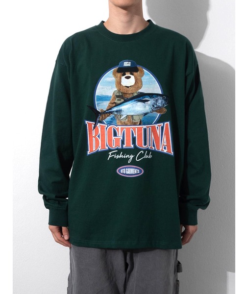 QT8（キューティーエイト）の「QT8 GARMENTS/Big Tuna LS 2170449（Tシャツ/カットソー・メンズ・ブラック/グリーン/アイボリー・MEDIUM/LARGE/X-LARGE）」の8枚目の写真
