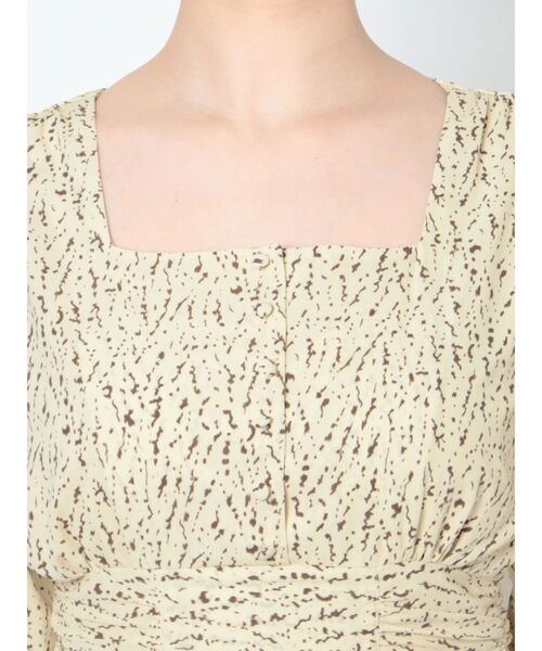 LAGUNAMOON(ラグナムーン)の「バイカラーパターンスクエアネックワンピース(ワンピース・レディース・ブラック/クリーム・SMALL/MEDIUM)」の16枚目の写真