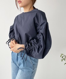袖ドロストプルオーバー