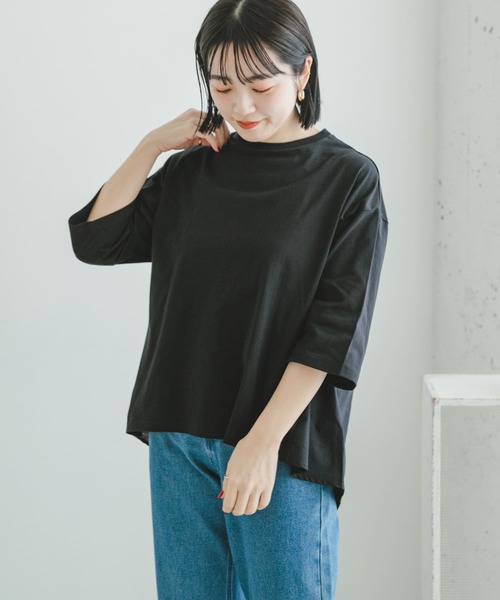 ITEMS URBANRESEARCH（アイテムズ アーバンリサーチ）の「バックギャザーTシャツ（Tシャツ/カットソー・レディース・チャコールグレー/ホワイト/ブラック/グレー系その他・FREE）」の18枚目の写真