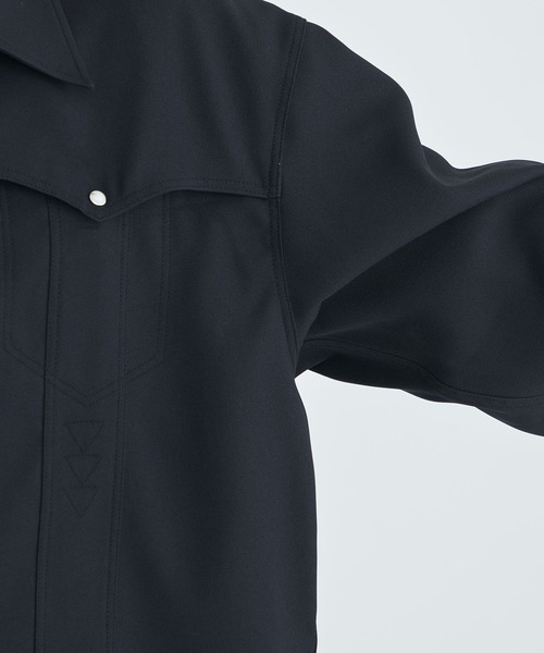 FACCIES（ファチーズ）の「【FACCIES/ファッチーズ】Wt Mix Dry Twill Sh（シャツ/ブラウス・メンズ・グリーン/ブラック・1/2）」の17枚目の写真