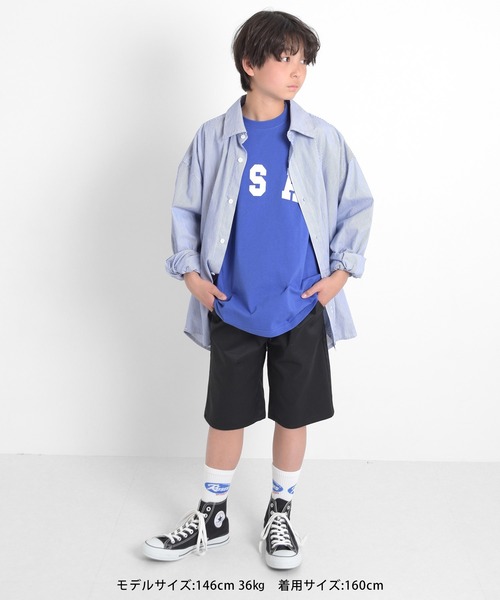 GLAZOS(グラソス)の「ストレッチツイル・スケーターハーフパンツ(その他パンツ・キッズ・ブラック/オレンジ/ブラウン/ブルー/カーキ・140cm/160cm/130cm/150cm/170cm)」の16枚目の写真