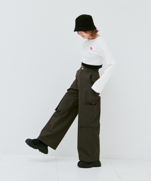 INTER FACTORY（インターファクトリー）の「こなん - 刺繍バケットハット　made in INTER FACTORY（ハット・レディース・ブラック・FREE）」の15枚目の写真