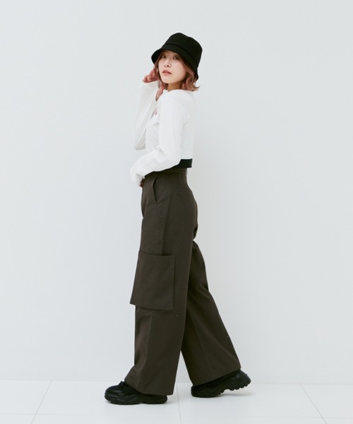INTER FACTORY（インターファクトリー）の「こなん - 刺繍バケットハット　made in INTER FACTORY（ハット・レディース・ブラック・FREE）」の17枚目の写真