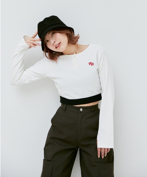 INTER FACTORY（インターファクトリー）の「こなん - 刺繍バケットハット　made in INTER FACTORY（ハット・レディース・ブラック・FREE）」の5枚目の写真