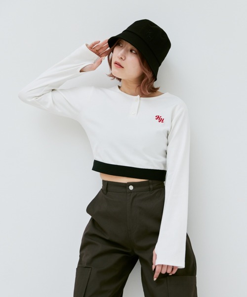 INTER FACTORY（インターファクトリー）の「こなん - 刺繍バケットハット　made in INTER FACTORY（ハット・レディース・ブラック・FREE）」の6枚目の写真