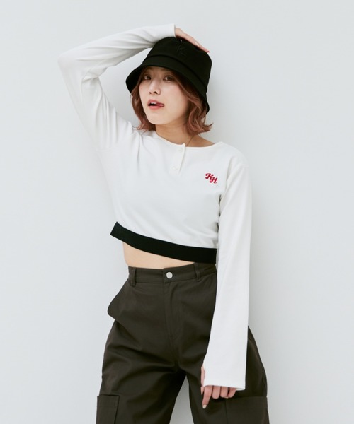 INTER FACTORY（インターファクトリー）の「こなん - 刺繍バケットハット　made in INTER FACTORY（ハット・レディース・ブラック・FREE）」の7枚目の写真