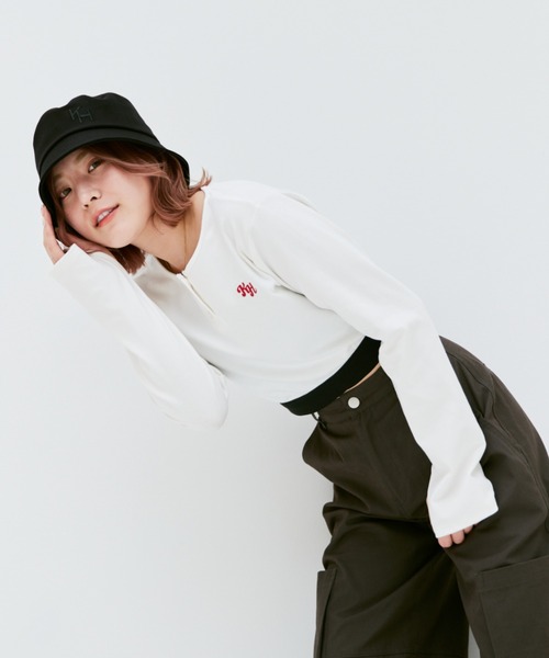 INTER FACTORY（インターファクトリー）の「こなん - 刺繍バケットハット　made in INTER FACTORY（ハット・レディース・ブラック・FREE）」の9枚目の写真