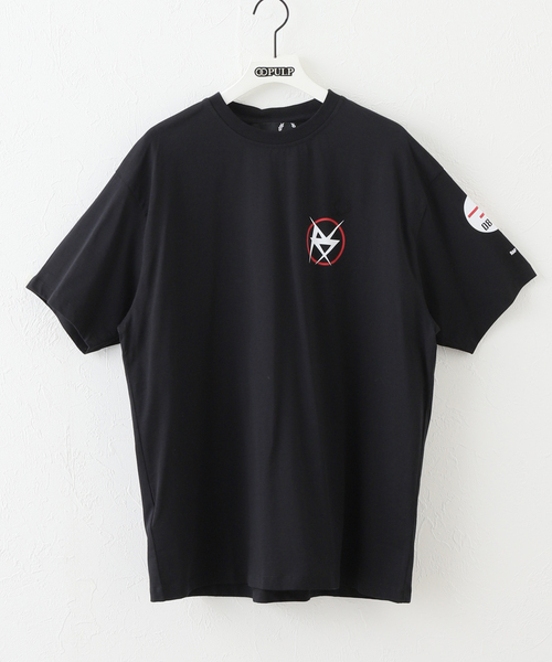 FRED PERRY×RAF SIMONS(フレッドペリーラフシモンズ)の「【RAFSIMONS × FREDPERRY】 PRINTED T-SH(Tシャツ/カットソー・メンズ・ブラック・SMALL/MEDIUM)」の1枚目の写真