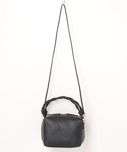 Q（キュー）の「スクエアミニバッグ（ハンドバッグ・レディース・ブラック/オレンジ・ONE SIZE）」の11枚目の写真