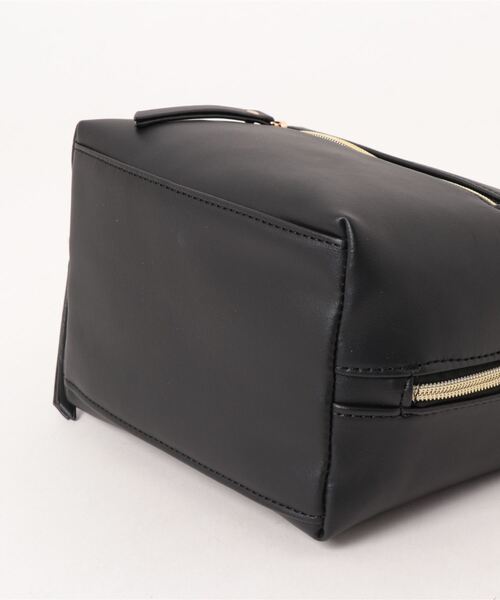 Q（キュー）の「スクエアミニバッグ（ハンドバッグ・レディース・ブラック/オレンジ・ONE SIZE）」の7枚目の写真