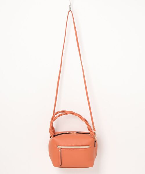 Q（キュー）の「スクエアミニバッグ（ハンドバッグ・レディース・ブラック/オレンジ・ONE SIZE）」の14枚目の写真