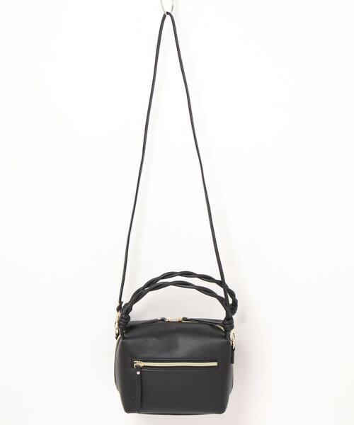 Q（キュー）の「スクエアミニバッグ（ハンドバッグ・レディース・ブラック/オレンジ・ONE SIZE）」の5枚目の写真