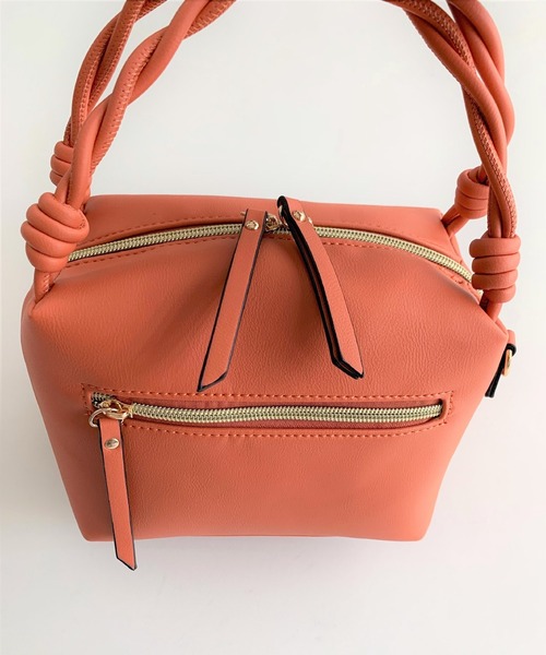 Q（キュー）の「スクエアミニバッグ（ハンドバッグ・レディース・ブラック/オレンジ・ONE SIZE）」の16枚目の写真