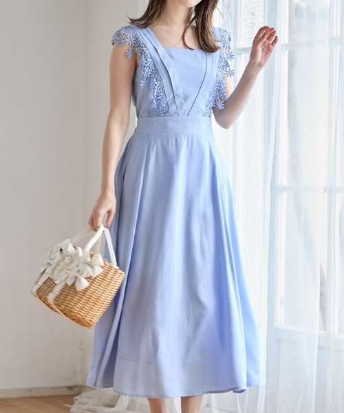 tocco closet（トッコ クローゼット）の「レース切り替えリネンライク 