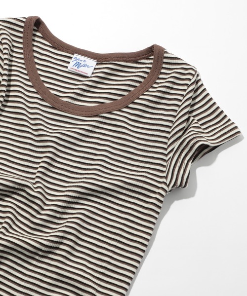 MILLER(ミラー)の「【Robert P. Miller】807C パネルリブ半袖(Tシャツ/カットソー・レディース・ブラック/その他1/グレー/その他5/その他3/その他4/ホワイト/その他2/その他6/その他7/その他9・FREE)」の6枚目の写真